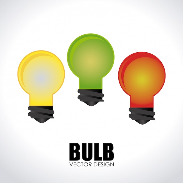 Free vector bulb design illustration