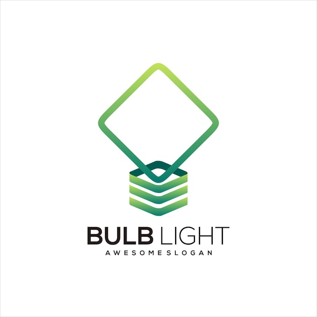 Free Vector bulb gradient colorful logo