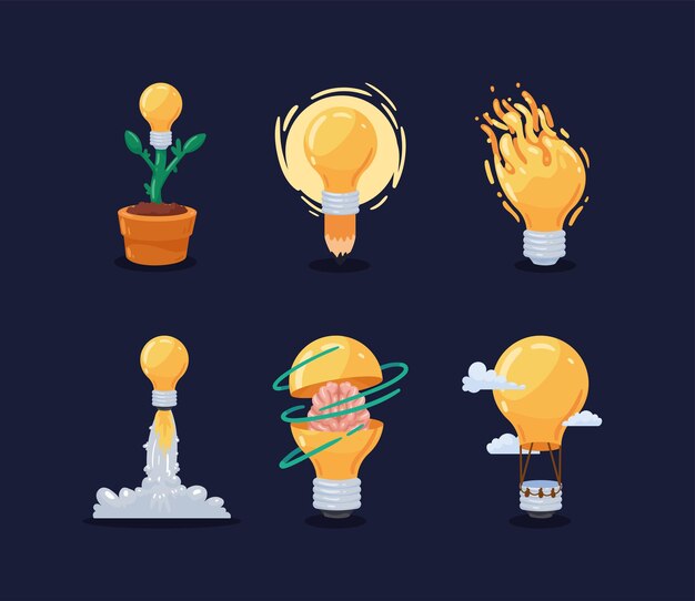 Bulbs ideas six icons