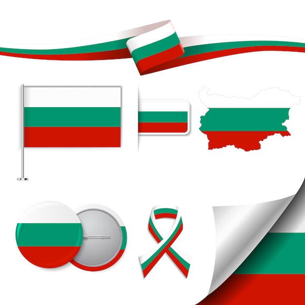 Free Vector bulgaria representative elements collection