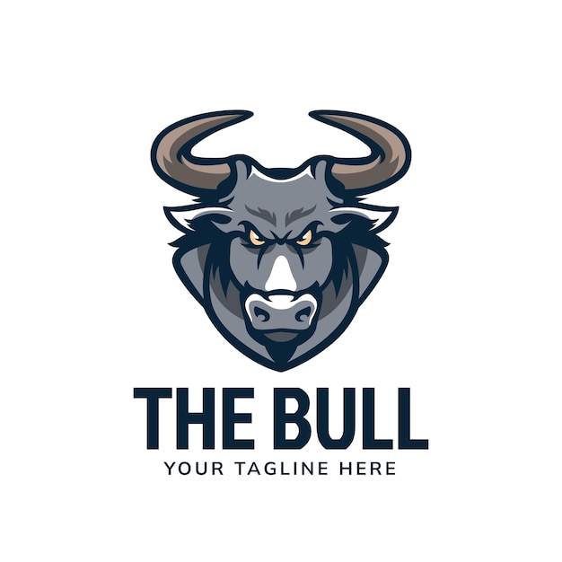 Bull logo design template