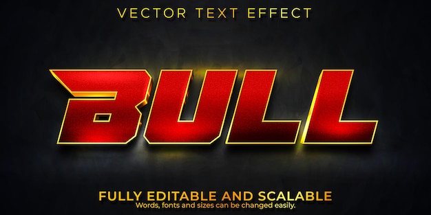 Bull text effect