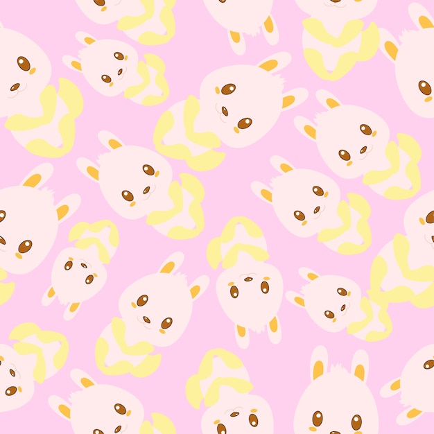 Bunny pattern background