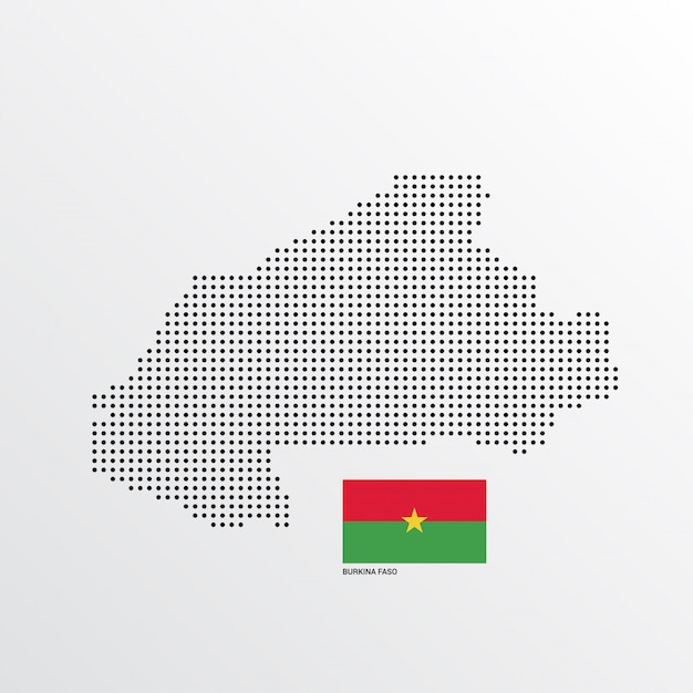 Burkina faso Map design 