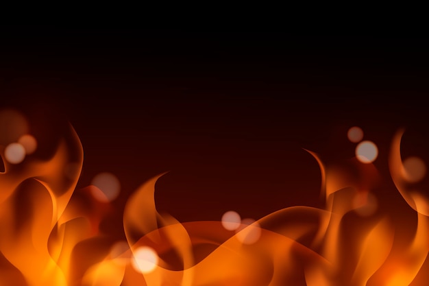 Free Vector burning flame background