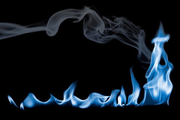 Free Vector burning flame border sticker, realistic fire image vector