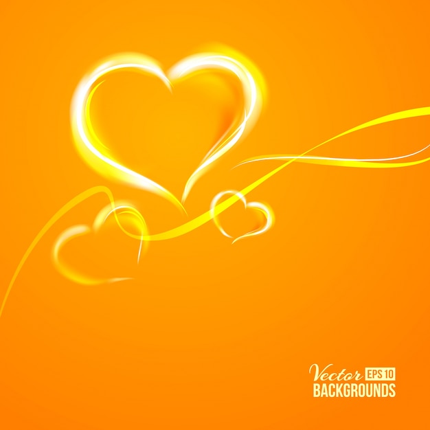 Free vector burning heart