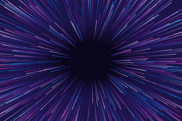 Burst blue purple pink with deep hole in center futuristic abstract energy design Fantastic sunburst pattern motion and explosion