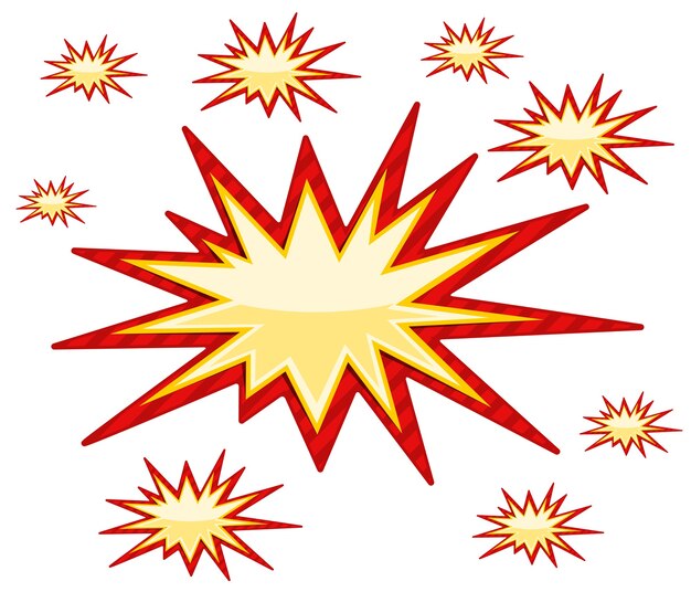 Burst Sign over white Vector illustration