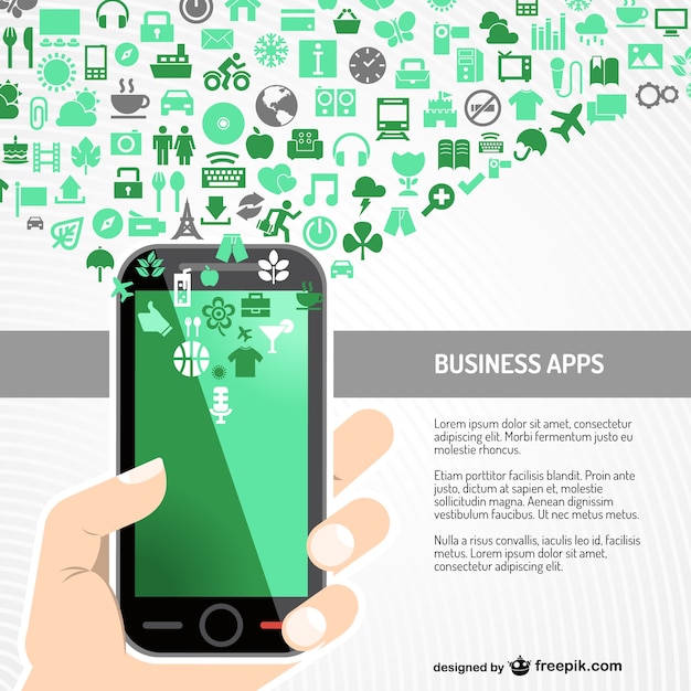 Business apps in green