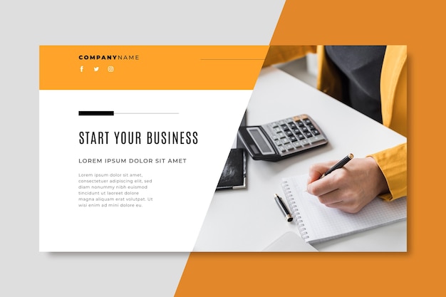 Business banner blog template