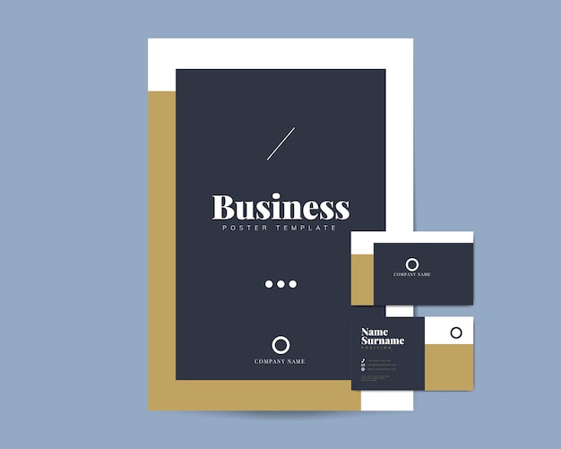 Free vector business brochure and name card templates