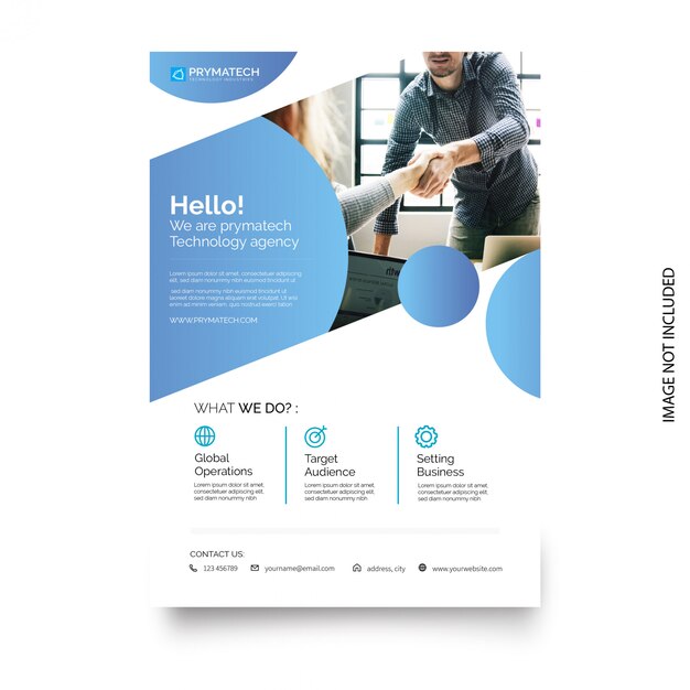 Business brochure template with modern design