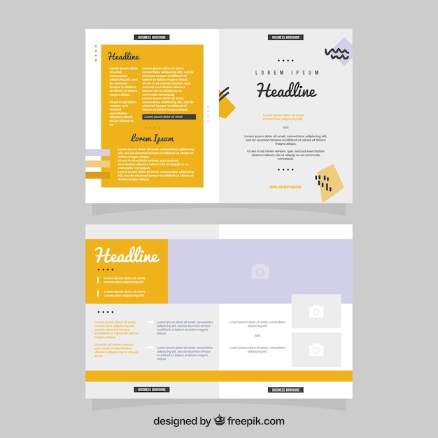 Free vector business brochure template