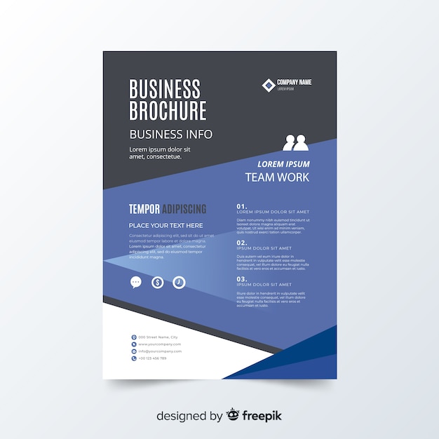 Free Vector business brochure template