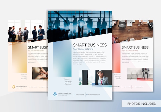 Free Vector business brochure template