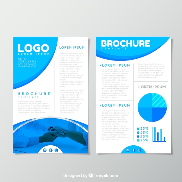 Business brochure with modern style