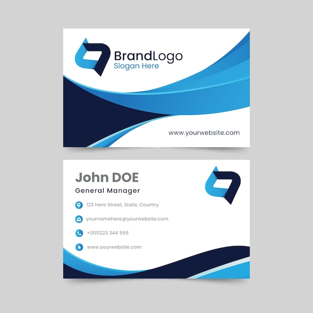 Business card abstract template