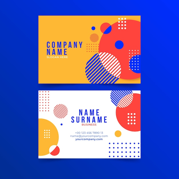 Business card abstract template