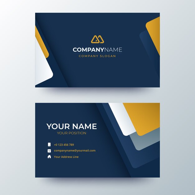 Business card abstract template