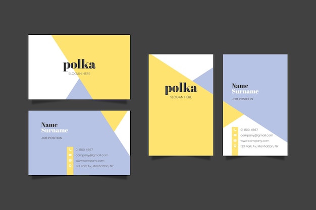 Business card colorful template