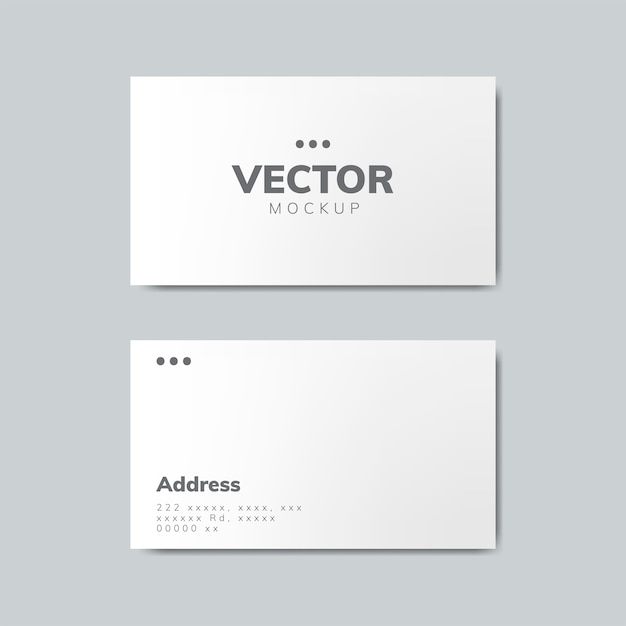 Business card design mockup