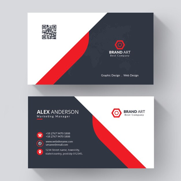 Business Card Design Template with professional design