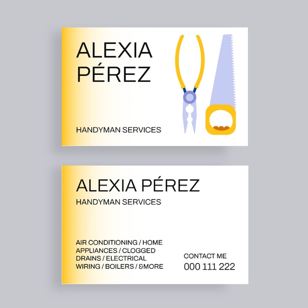 Business card design template