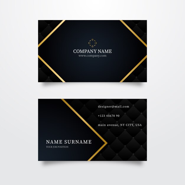 Business card luxury template