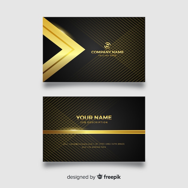 Business card luxury template