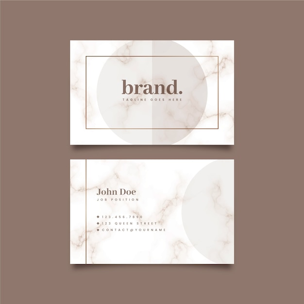 Business card in minimalist style