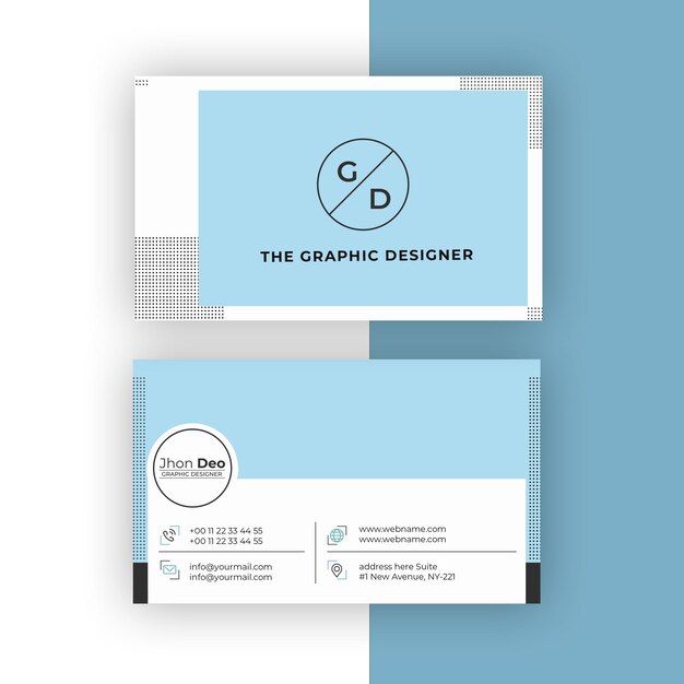 Business Card Set Creative and Clean Business Card Template