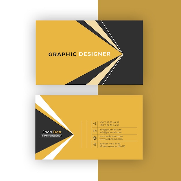 Business Card Set Creative and Clean Business Card Template