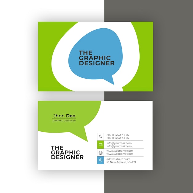 Business Card Set Creative and Clean Business Card Template