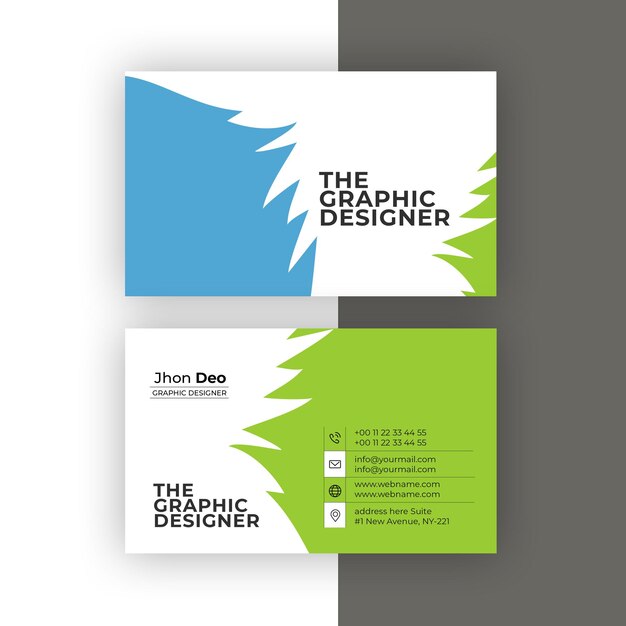 Business Card Set Creative and Clean Business Card Template