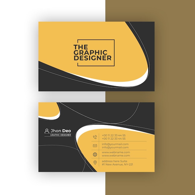 Business Card Set- Creative and Clean Business Card Template.