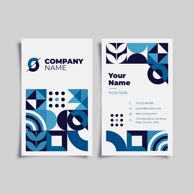 Business card template concept