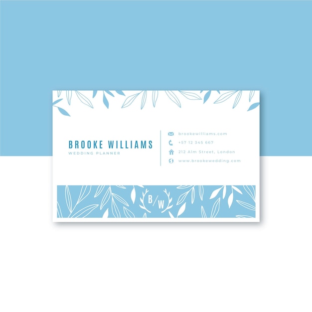 Business card template concept