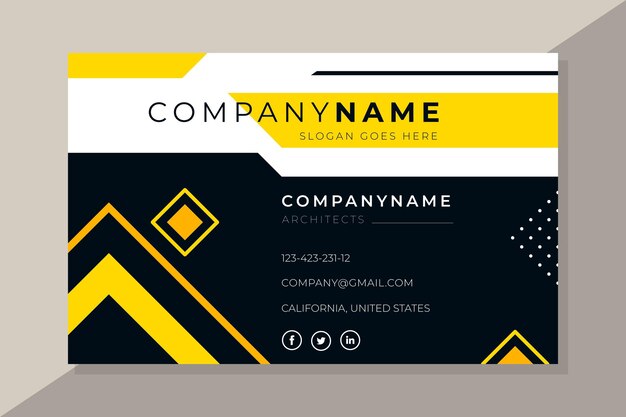 Business card template design