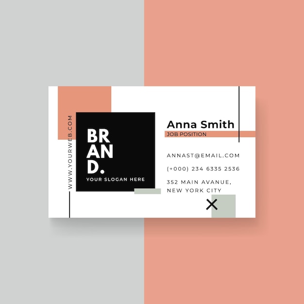 Business card template design