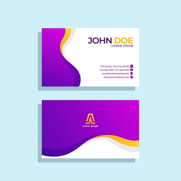 Business card template design