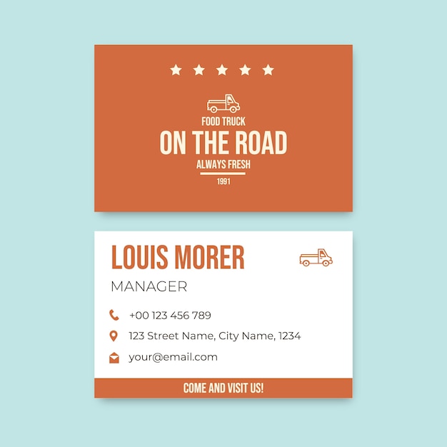 Business card template design