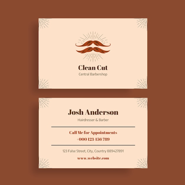 Business card template design