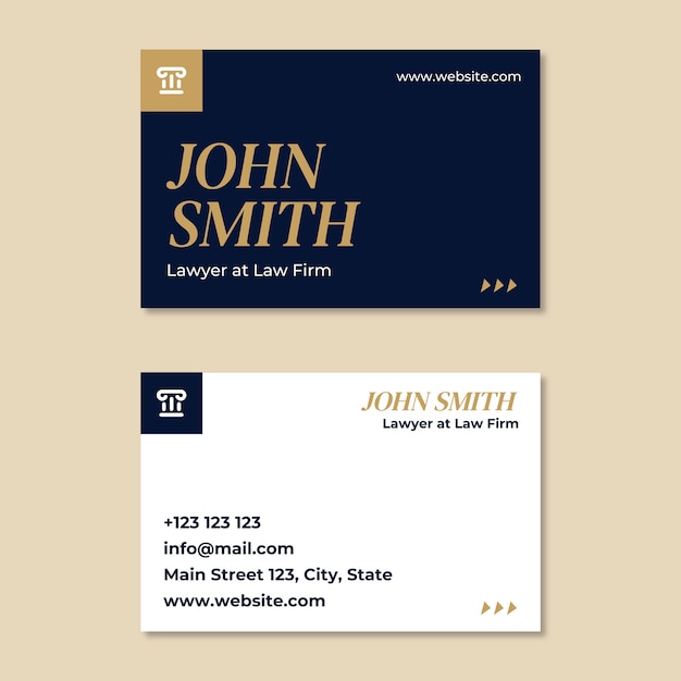 Free vector business card template design