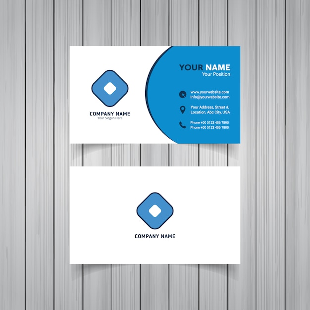 Business card template