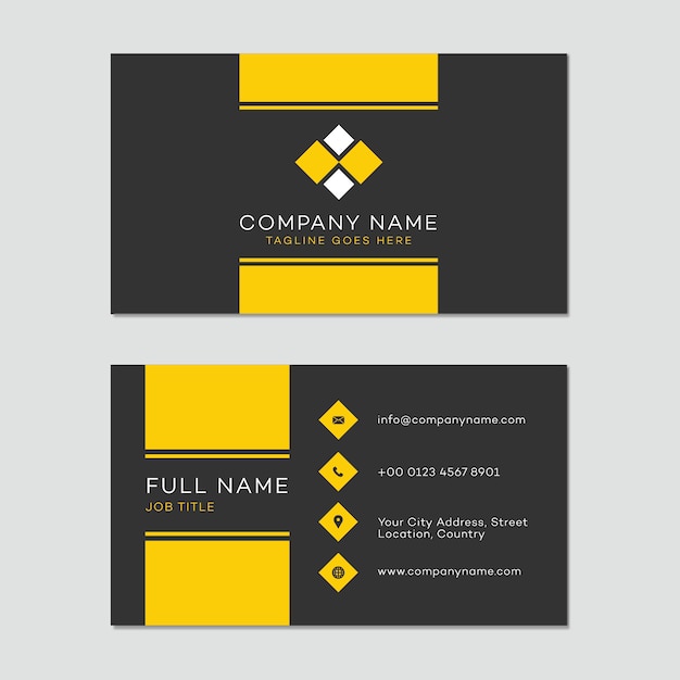 Business card template