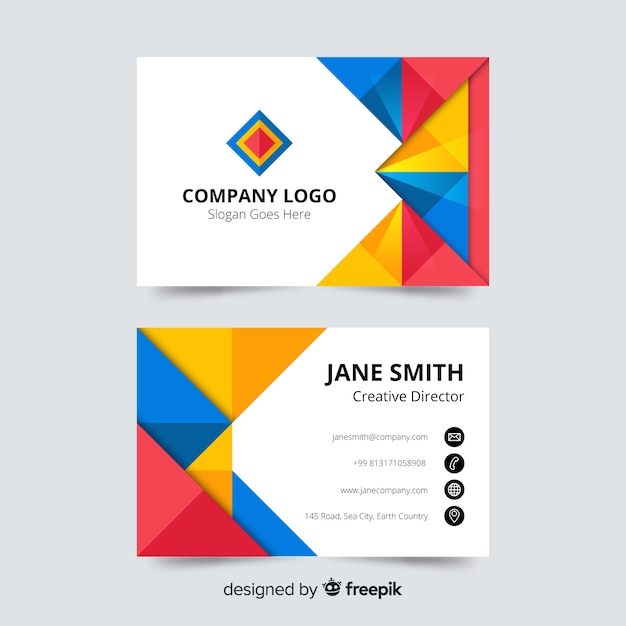 Business card template