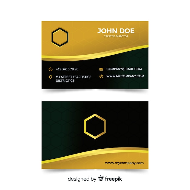 Free vector business card template