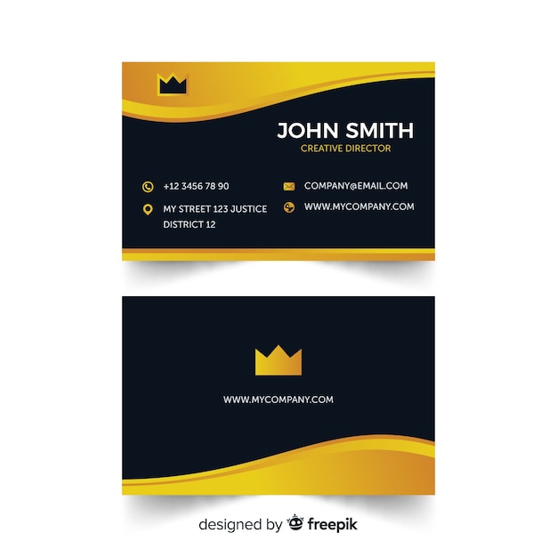 Business card template