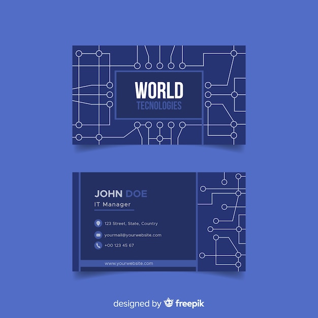 Business card template